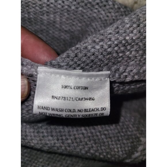 Eileen‎ Fisher Womens Open Front Cardigan Sweater XL Gray Knitted Lightweight - Picture 7 of 7